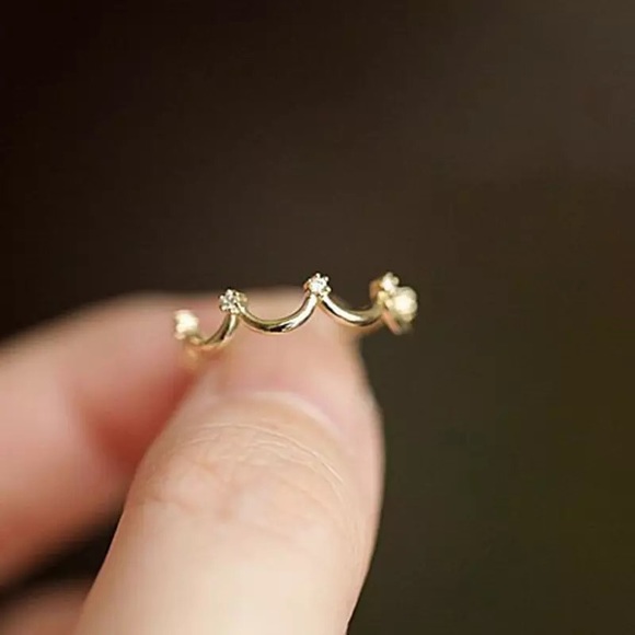 3/$15🔥18k gold plated simulated diamond heart ri… - Picture 2 of 5